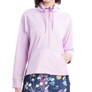 Josie Natori Solstice Mock-Neck Top - Brush Pink Size XS